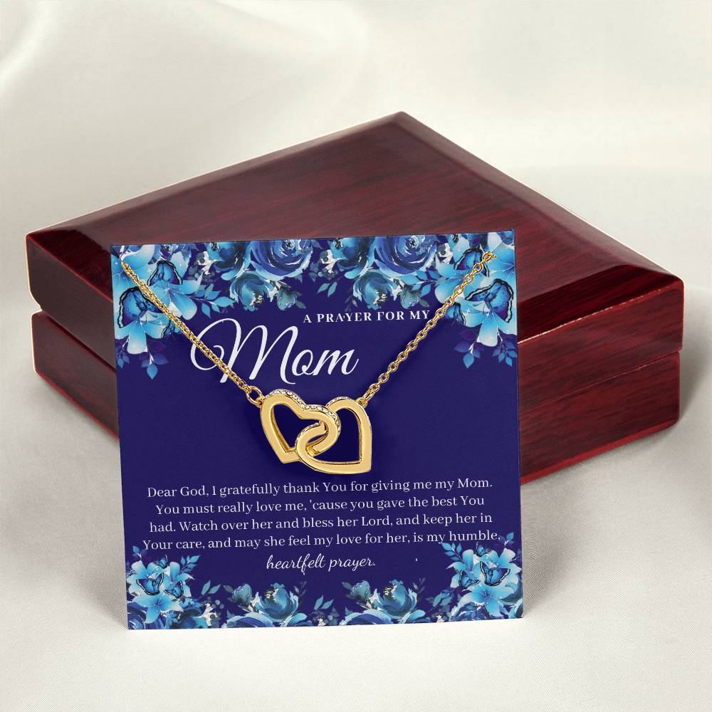 A Prayer For My Mom - Interlocking Heart Necklace Interlocking Hearts Necklace