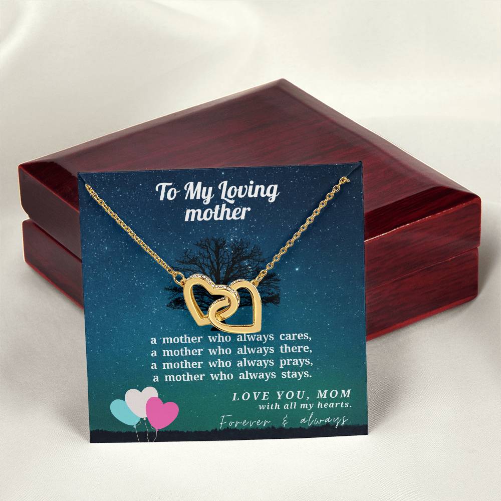 Best Gift For Loving Mother - Best Gift For Christmas Interlocking Hearts Necklace