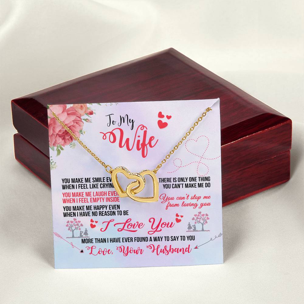 Anniversary Gift For Wife Gift For Her From Husband Gift For Her Mothers Day Gift Valentines Day Gift Gifts For Wife Christmas Gift Interlocking Hearts Necklace