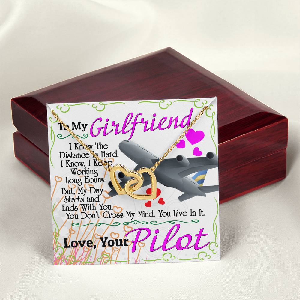 Pilot'S Girlfriend - Interlocking Heart Necklace Interlocking Hearts Necklace