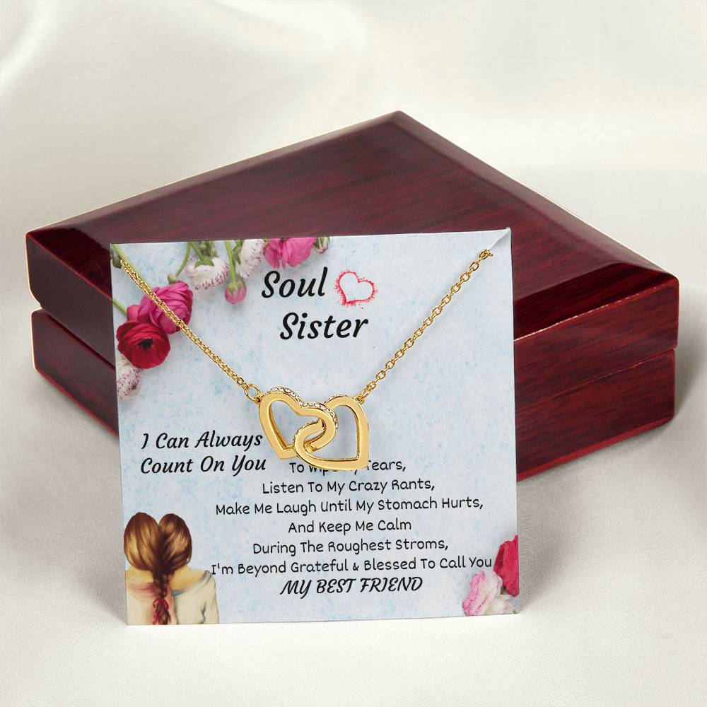 Soul Sister Interlocking Heart Necklace Interlocking Hearts Necklace