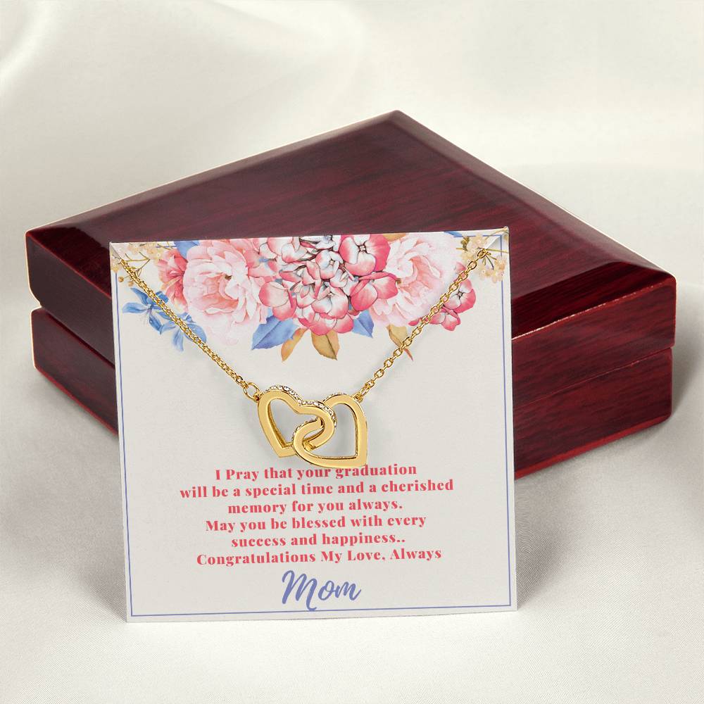 Graduation Gifts For Daughter From Mom Interlocking Hearts Necklace