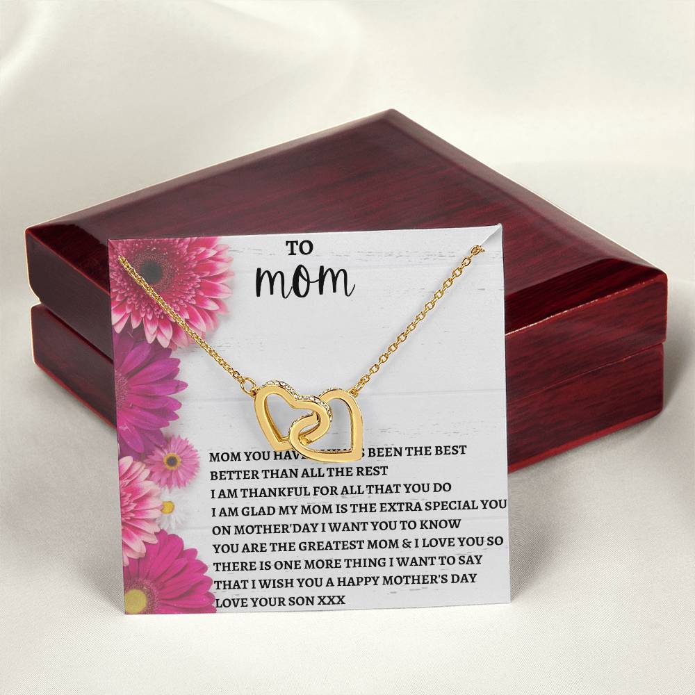 Limited Mothers Day Stock Interlocking Hearts Necklace