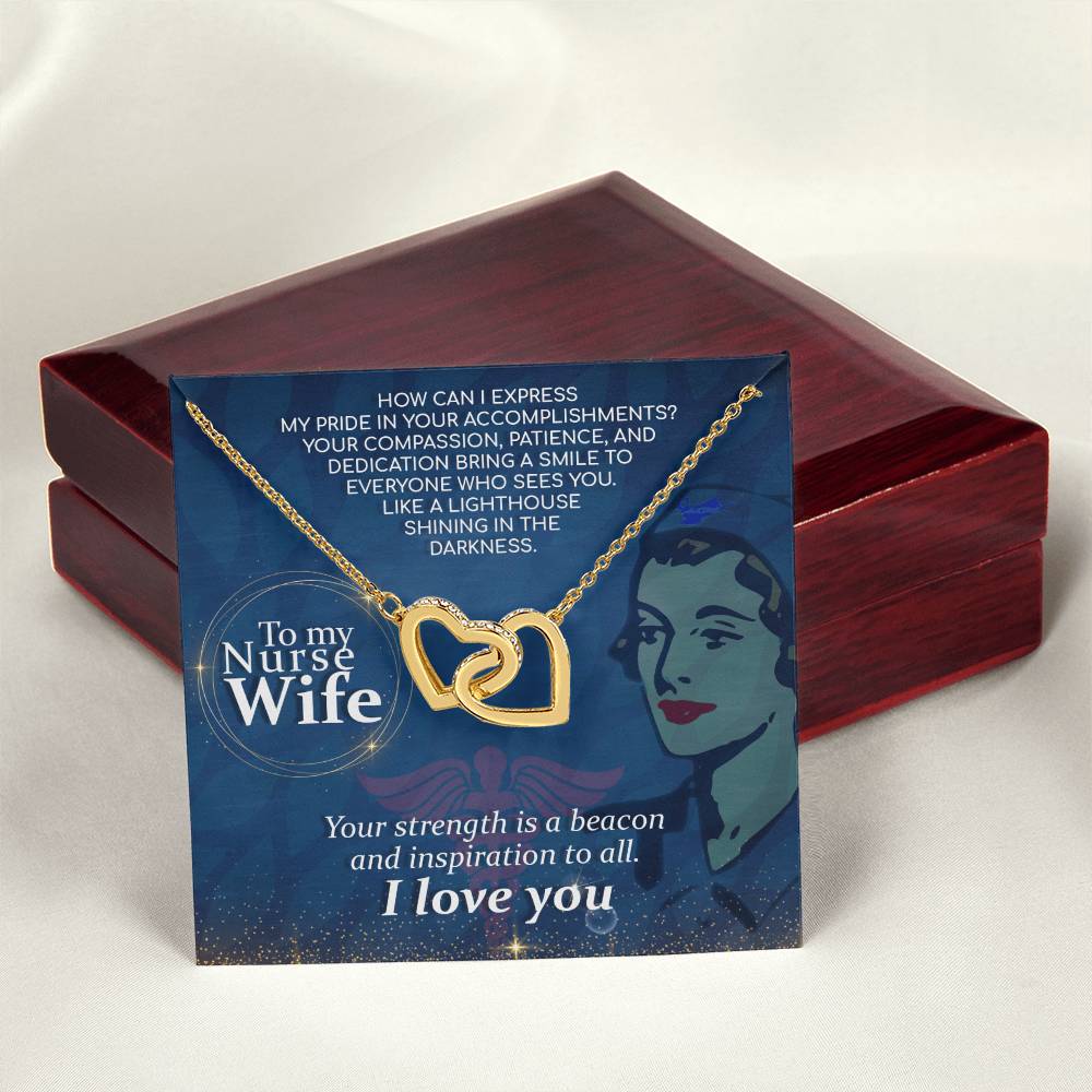 Interlocking Hearts Necklace Nurse Graduation Gift Nurse Gift Nurse Necklace Future Nurse Gift Gift For Nurse