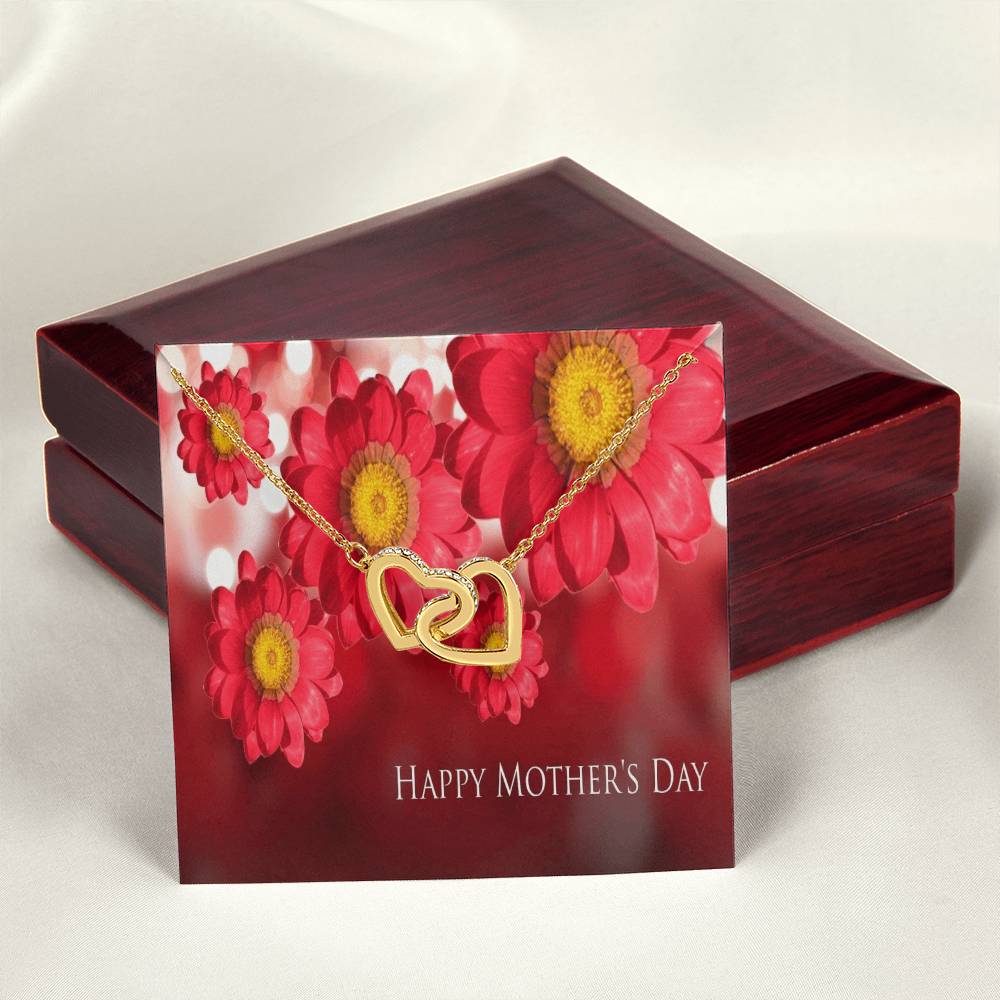 To My Sweet Mom Interlocking Hearts Necklace