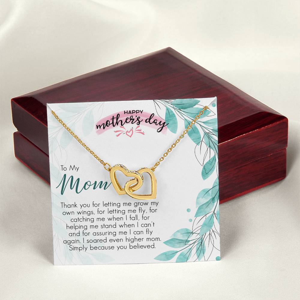 Mother'S Day Gift Necklace For Mom Mother'S Day Necklace Best Gift For Mom Mother'S Day Necklace Interlocking Hearts Necklace