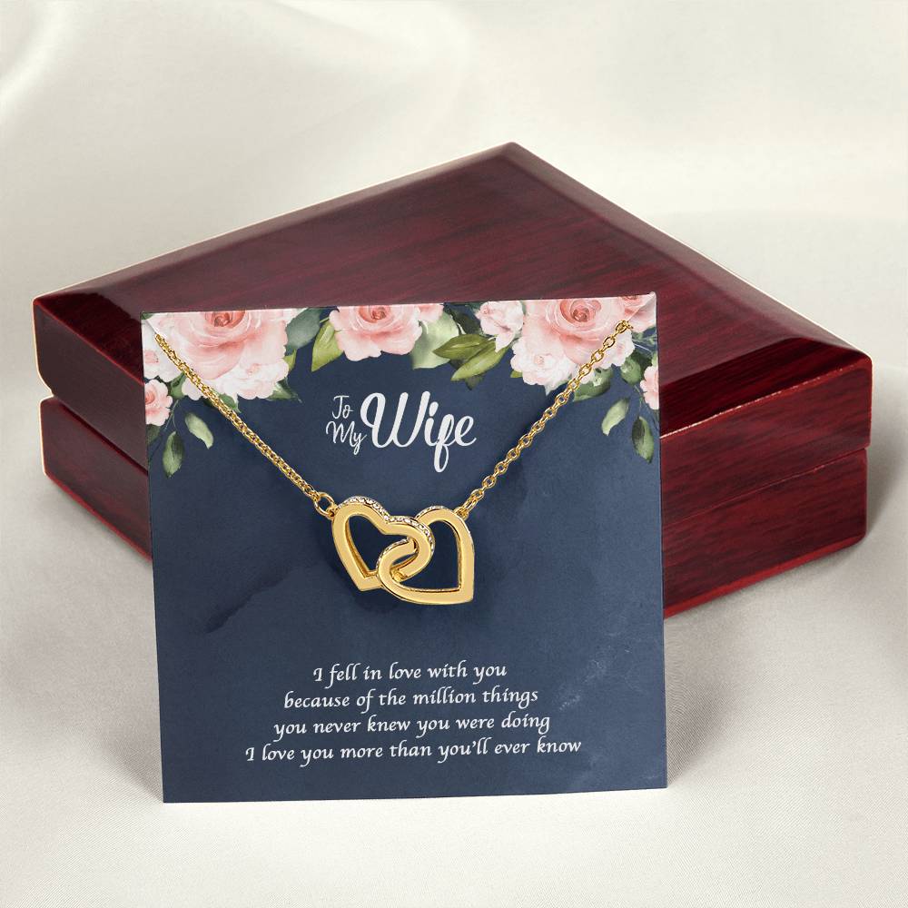 A Million Things Interlocking Heart Necklace Interlocking Hearts Necklace