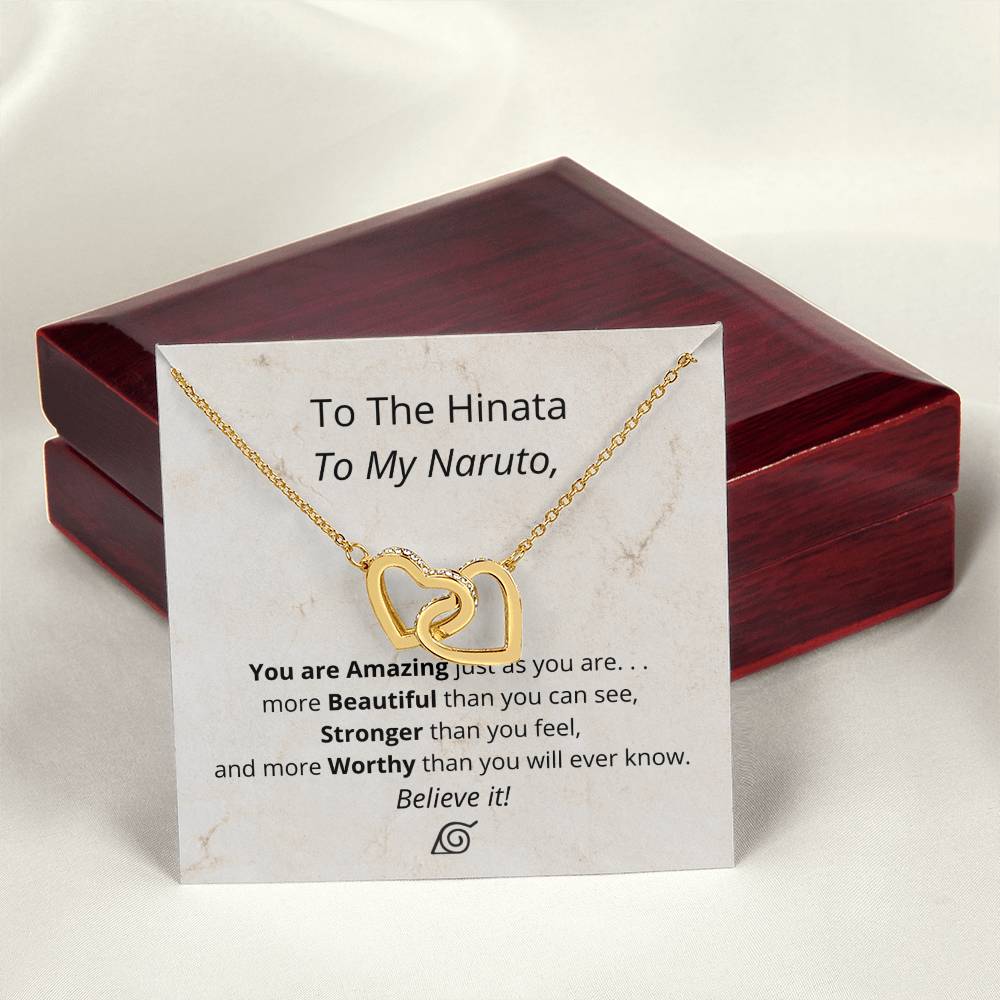 You'Re Amazing Believe It! - Necklace Interlocking Hearts Necklace