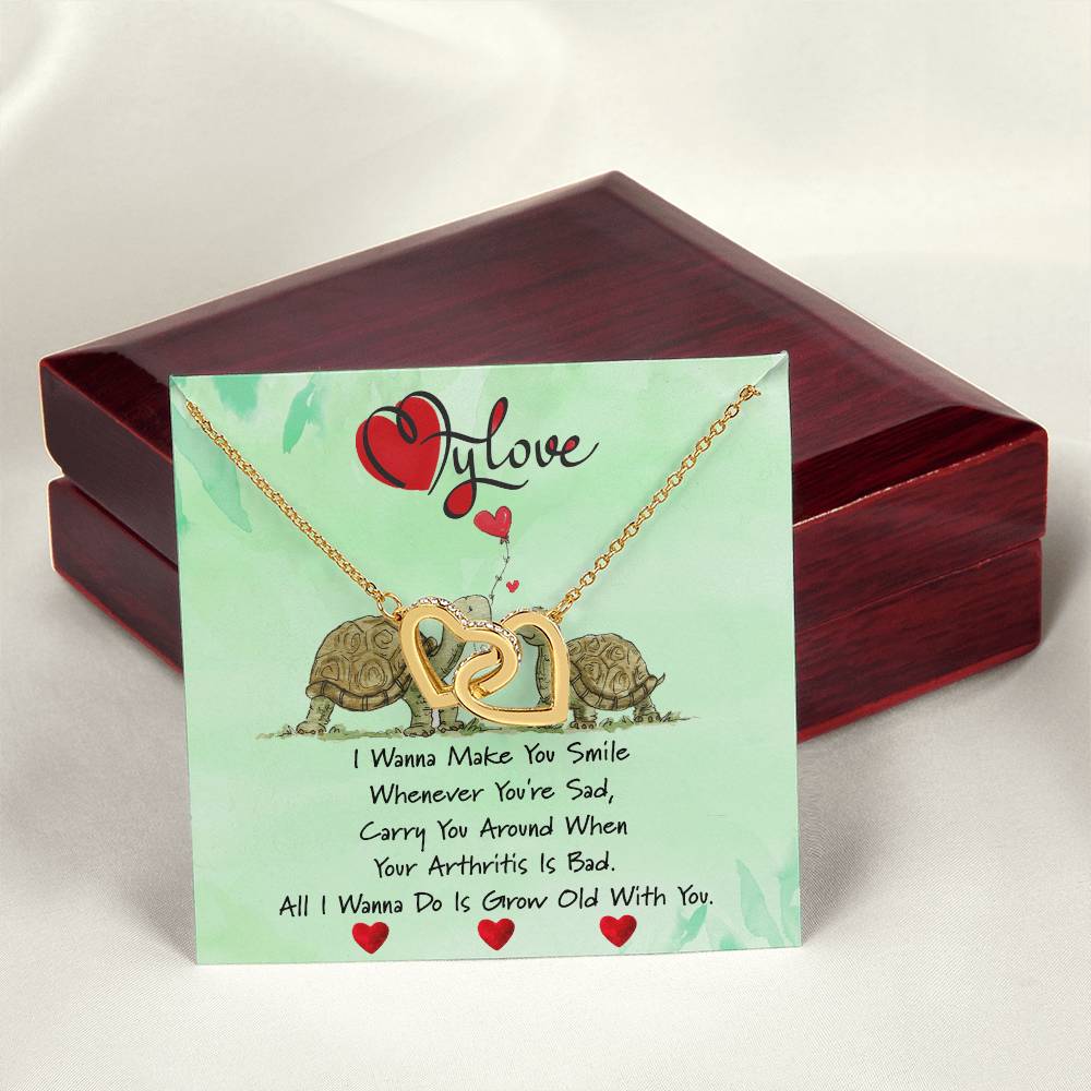 To My Love Gift For Her Valentines Gift Valentines Necklace Gift For Her I Love You Necklace Interlocking Hearts Necklace
