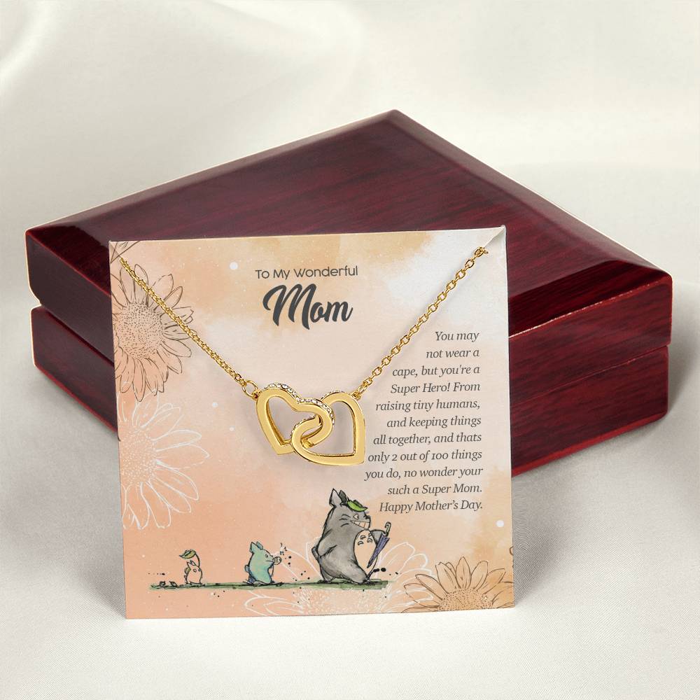 Special Edition Super Hero Mom Interlocked Heart Tm2V2 Interlocking Hearts Necklace