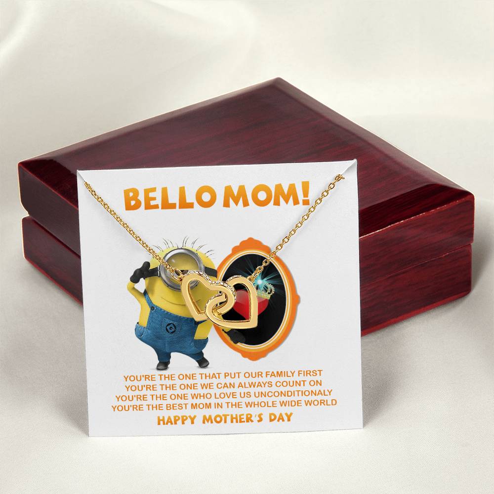 Bello Mom! - Happy Mother'S Day - Tmm17 Interlocking Hearts Necklace