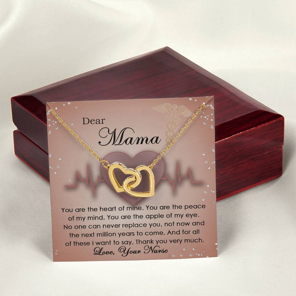 To My Beautiful Mom - Your Nurse - Best Gift For Mom - Necklace Interlocking Hearts Necklace
