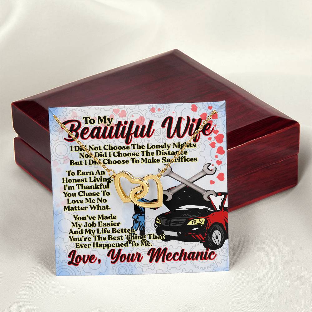 Mechanic'S Wife - Interlocking Heart Necklace Interlocking Hearts Necklace