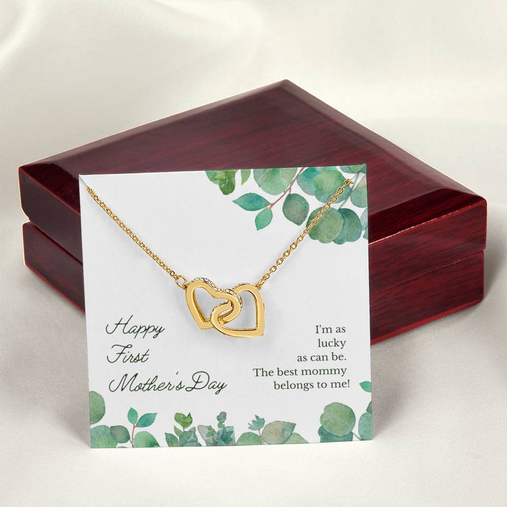 Mother'S Day Interlocking Hearts Necklace