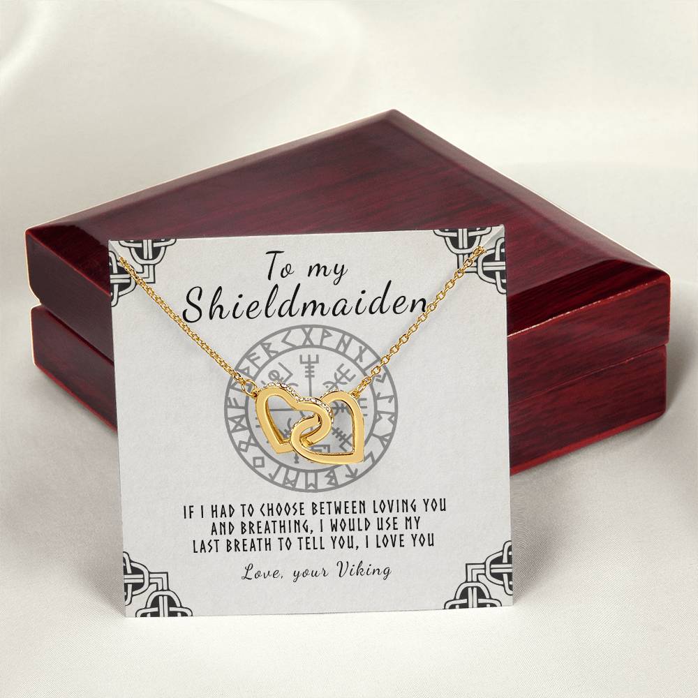 My Shieldmaiden Interlocking Hearts Necklace
