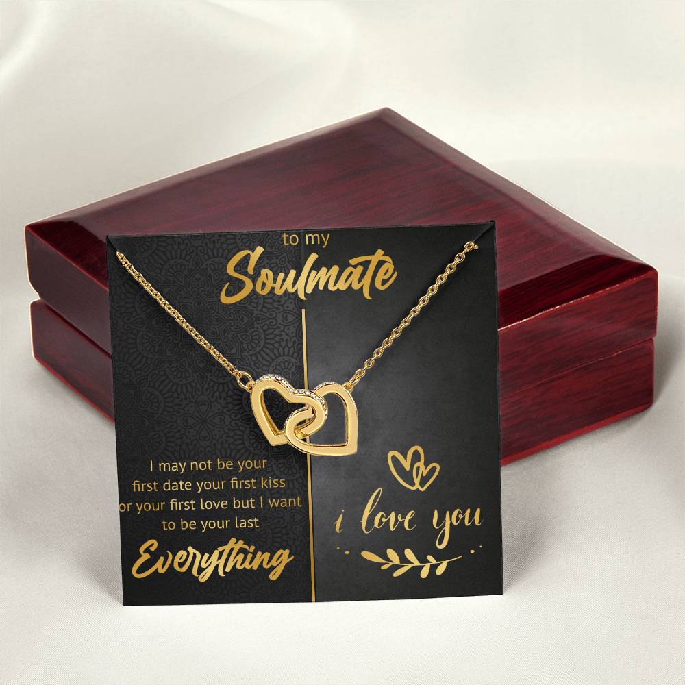 To My Soulmate - Last Everything Interlocking Hearts Necklace