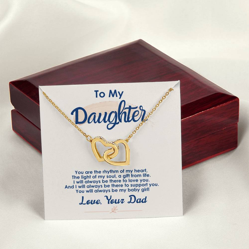 Collection Daughter - The Light Of My Soul - Interlocking Hearts Necklace