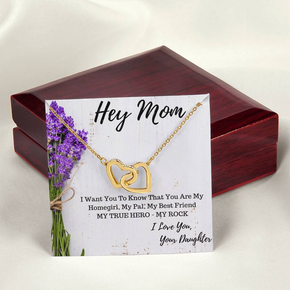 Mother & Daughter Gift For Mom Gift For Mothers Day Interlocking Hearts Necklace