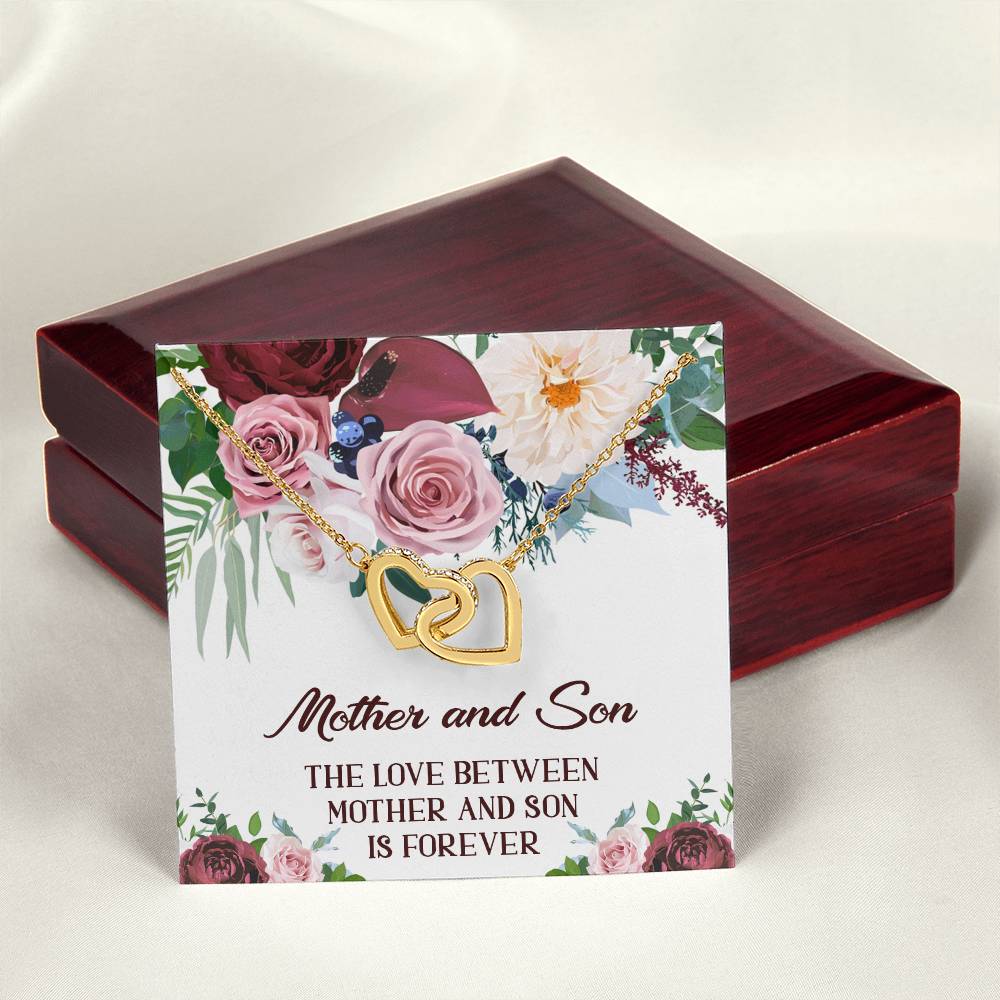 Mother Son Necklace Mother And Son Necklace Mom Jewelry From Son Interlocking Hearts Necklace Gift For Mom From Son Mother And Son Gifts