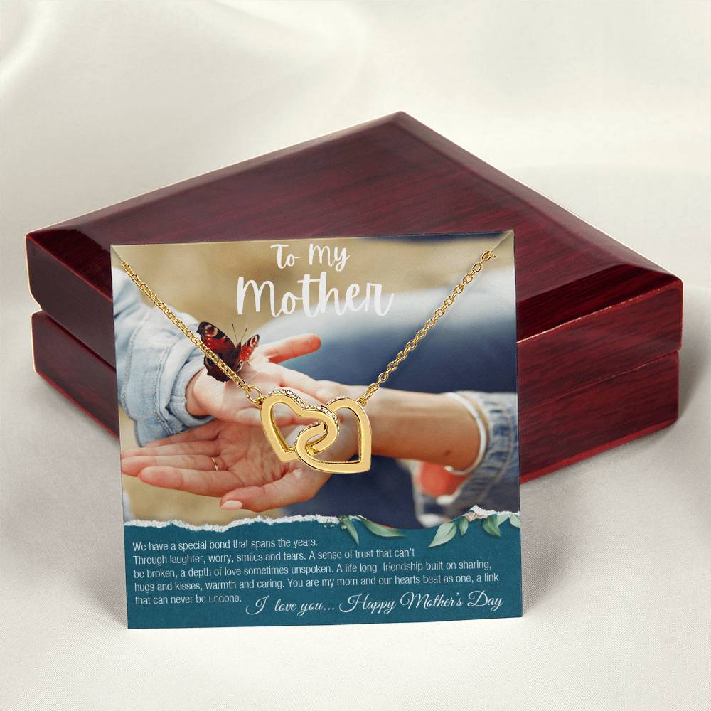 To My Mother Interlocking Hearts Interlocking Hearts Necklace