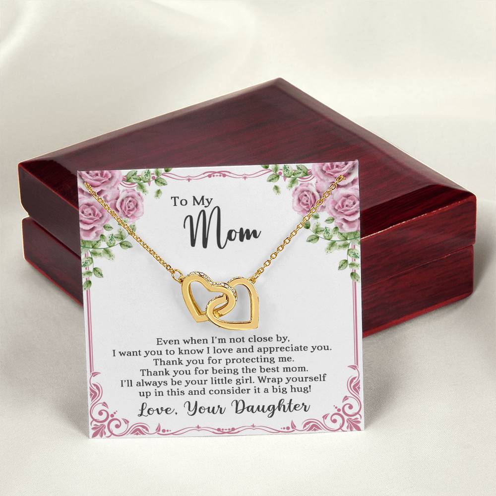 Mom Interlocking Hearts Necklace