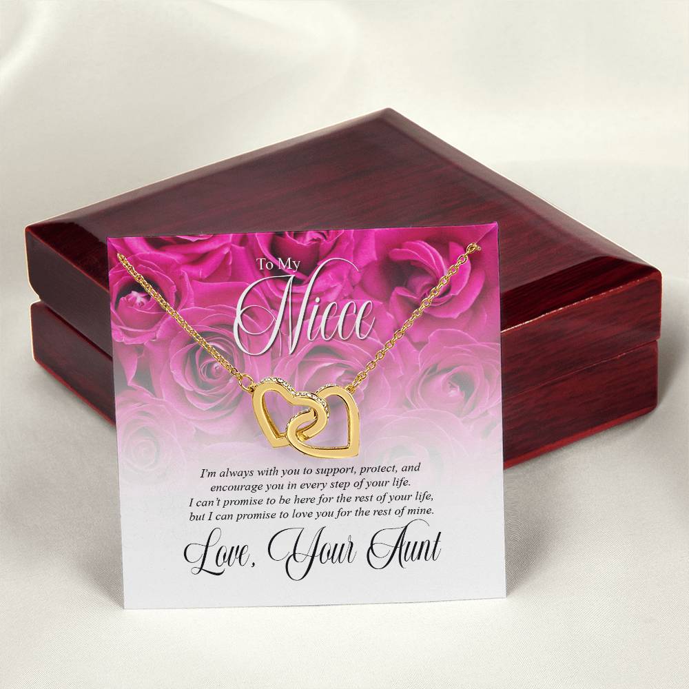 From Your Aunt-Promise To Love You Interlocking Bracelet Interlocking Hearts Necklace