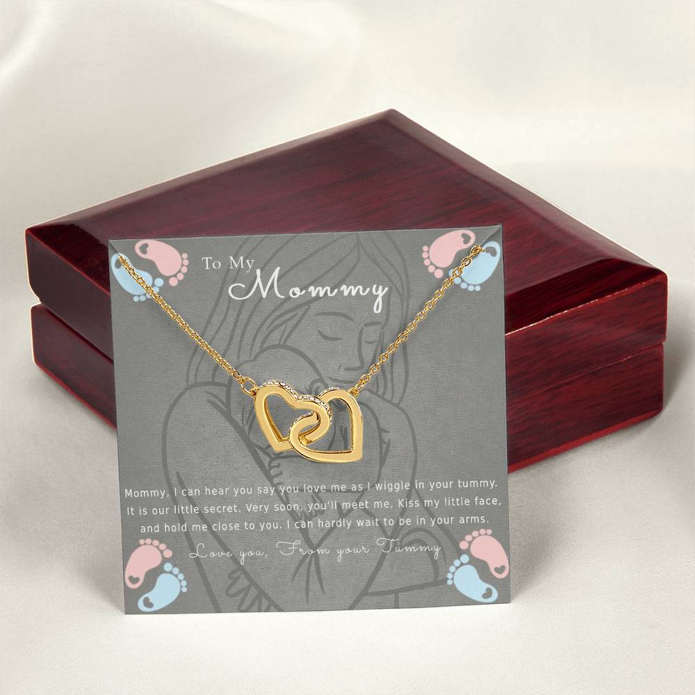 To My Mommy Interlocking Hearts Necklace