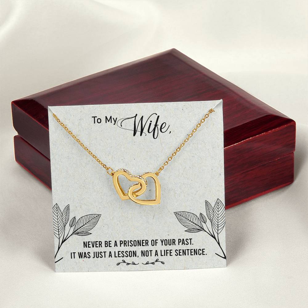 Gift For You My Wife. Interlocking Hearts Necklace