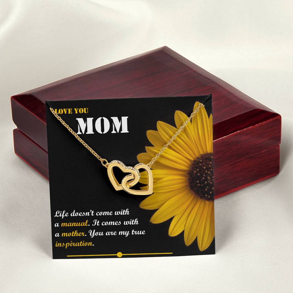 Mother'S Day Gift Interlocking Hearts Necklace