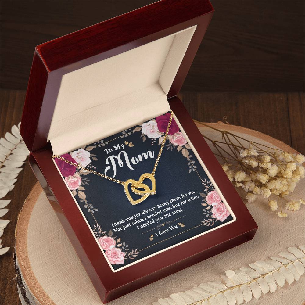Interlocking Hearts Necklace - Best Birthday Gift For Mom