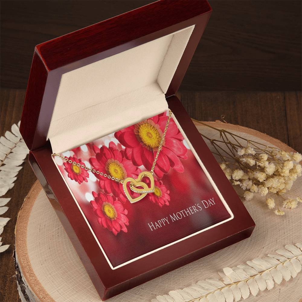 To My Sweet Mom Interlocking Hearts Necklace