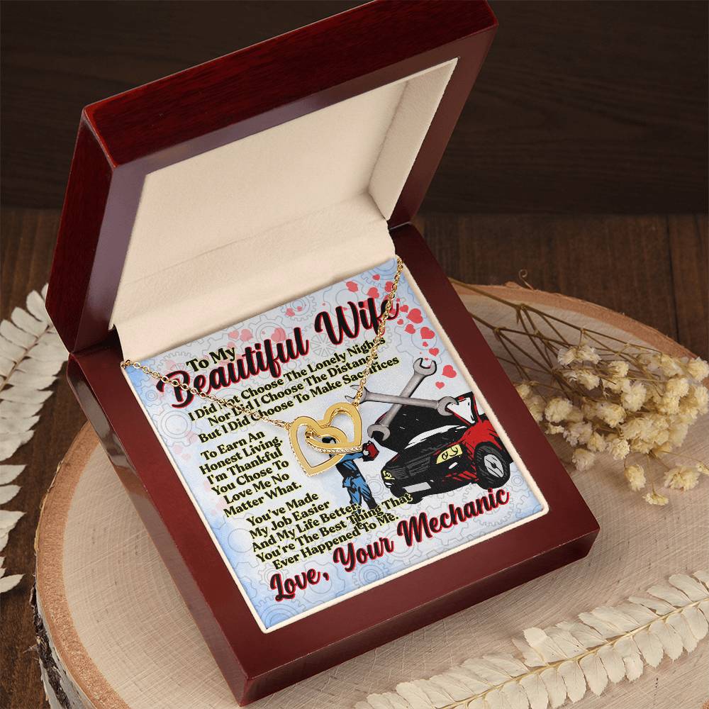 Mechanic'S Wife - Interlocking Heart Necklace Interlocking Hearts Necklace
