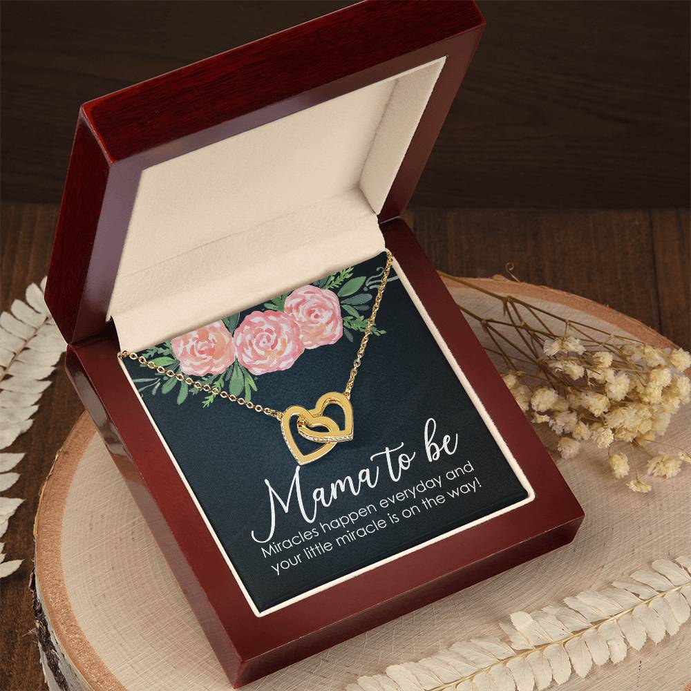 New Mom - Miracle Interlocking Hearts Necklace