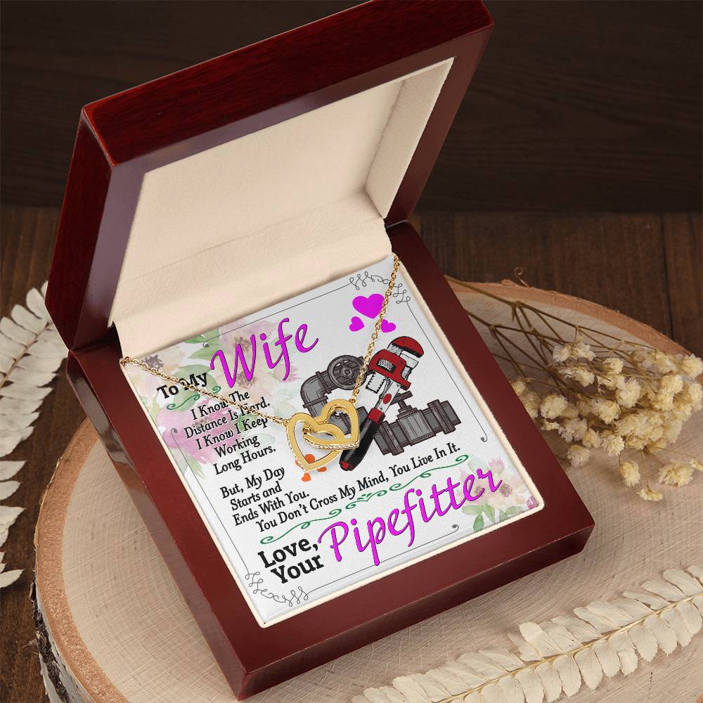 Pipefitter'S Wife - Interlocking Heart Necklace Interlocking Hearts Necklace