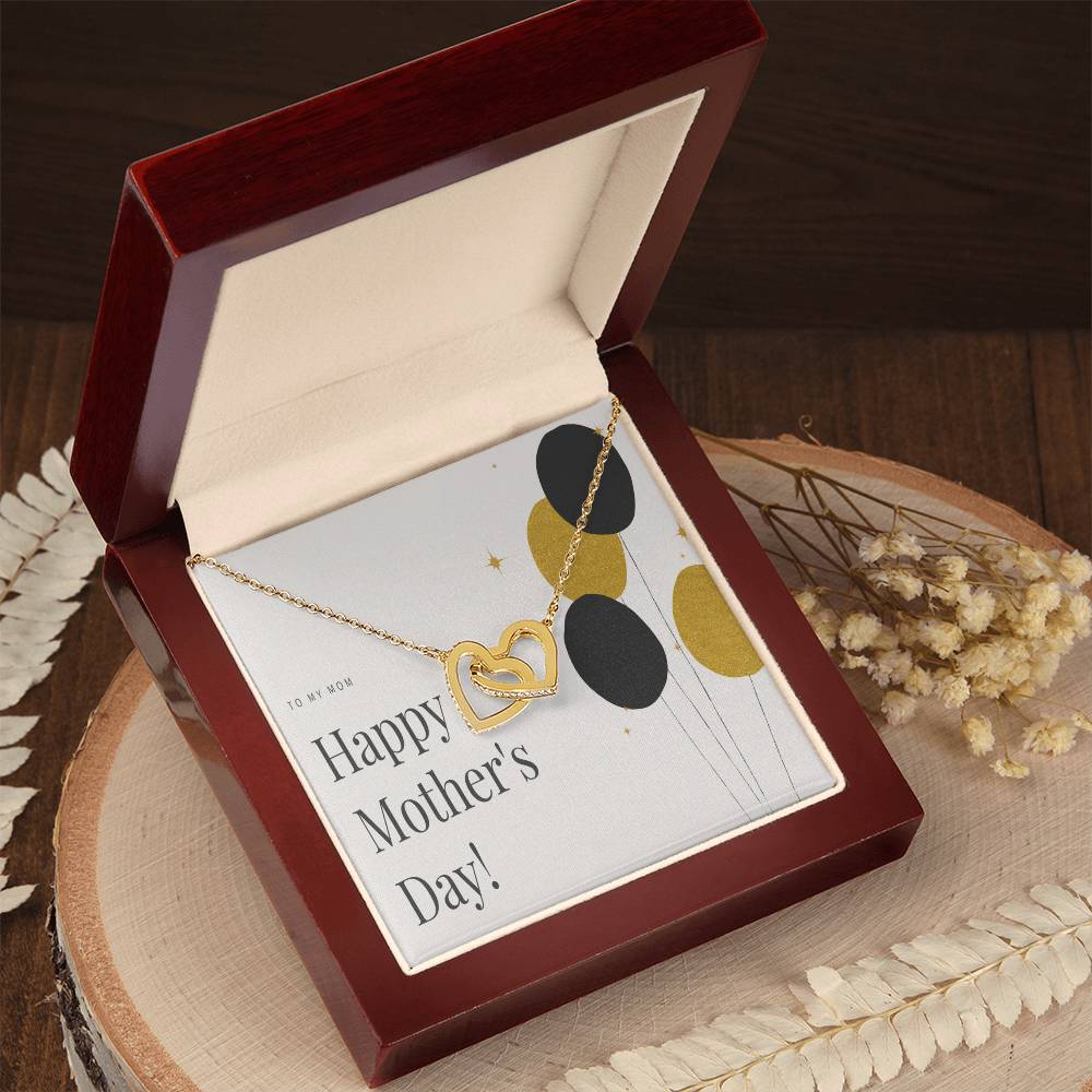 To My Mom Interlocking Hearts Necklace