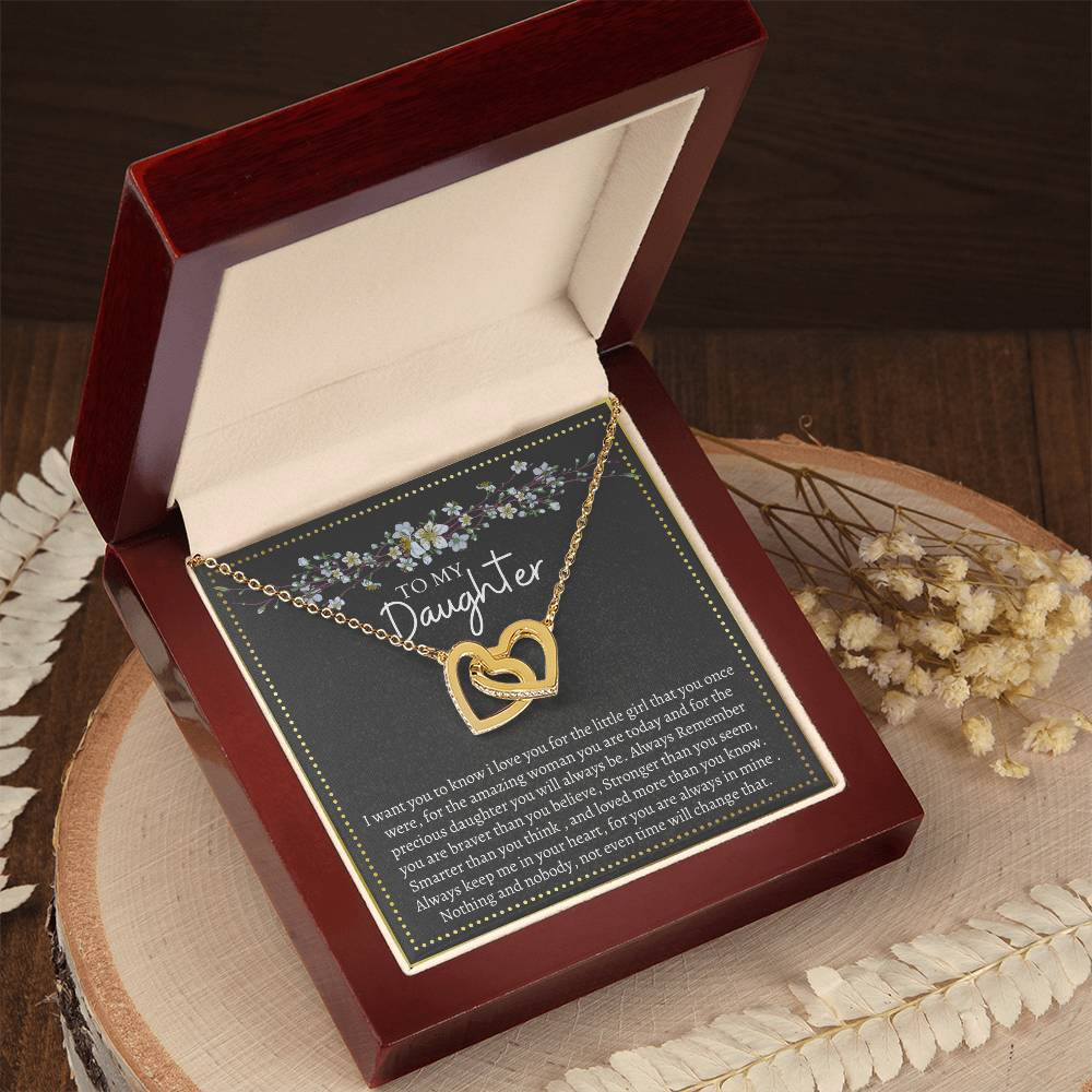 Gift For Daughter Interlocking Interlocking Hearts Necklace