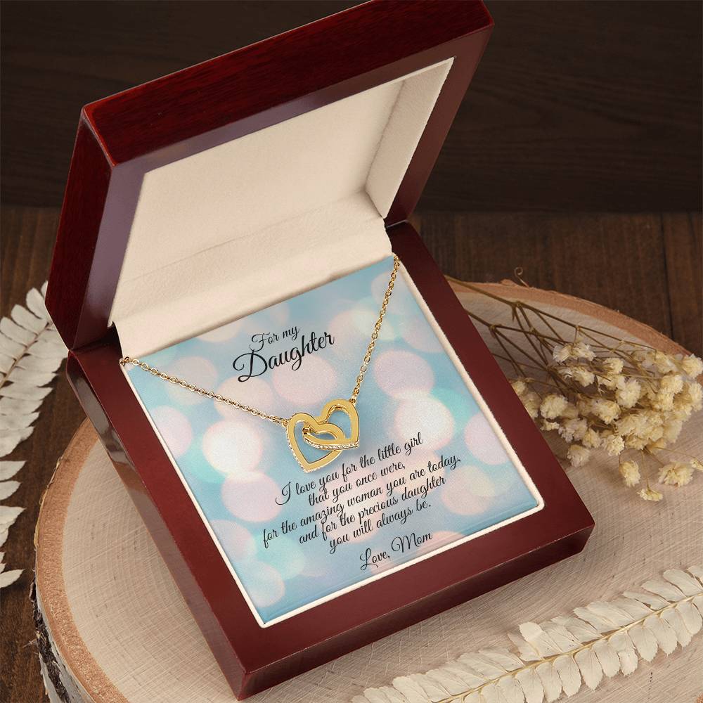 Connected Hearts Necklace Interlocking Hearts Necklace