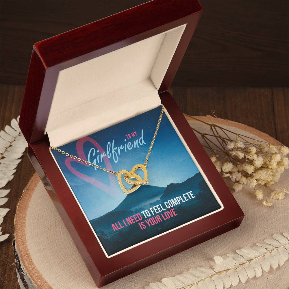 Interlocking Hearts - Romantic Interlocking Hearts Necklace
