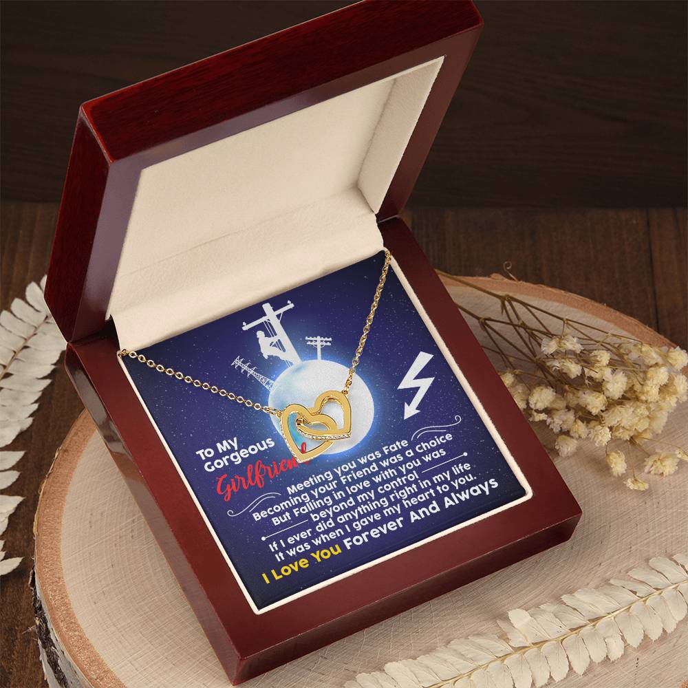 Lineman'S Girlfriend - Interlocking Heart Necklace Interlocking Hearts Necklace