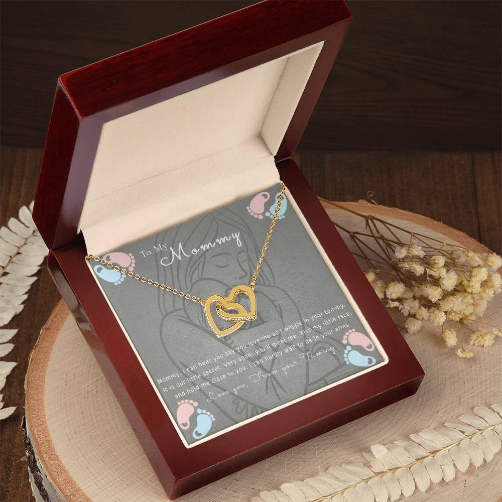To My Mommy Interlocking Hearts Necklace