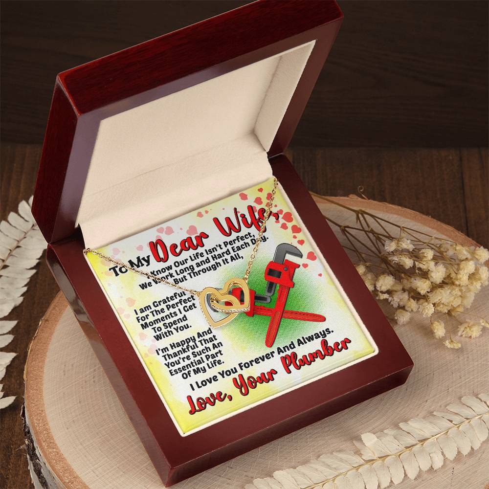 Plumber'S Wife- Interlocking Heart Necklace Interlocking Hearts Necklace