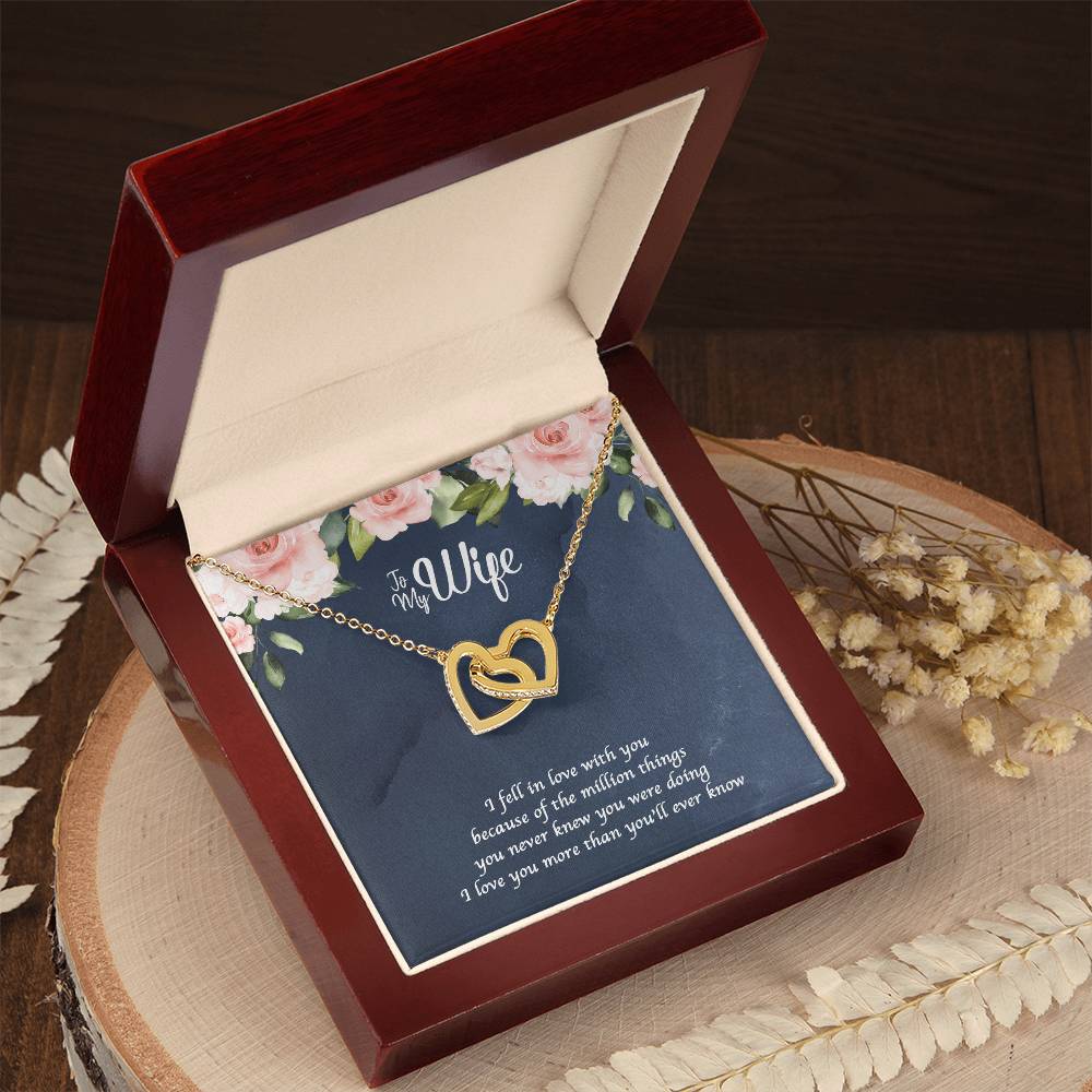 A Million Things Interlocking Heart Necklace Interlocking Hearts Necklace