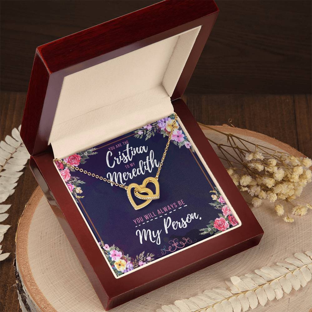 You Will Always Be My Person Necklace - Best Gift You Can Give Interlocking Hearts Necklace