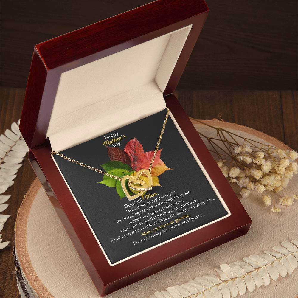 Gift For Mom Interlocking Hearts Mother'S Day Gift Birthday Gift For Mom Interlocking Hearts Necklace