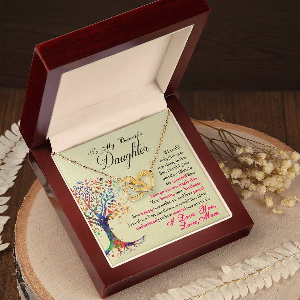 Collection Daughter - How Special You Are To Me - Necklace Interlocking Hearts Necklace