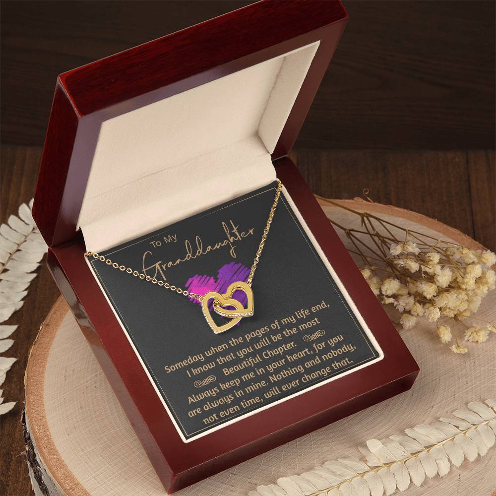 Granddaughters - Beautiful Chapter - Necklace Interlocking Hearts Necklace