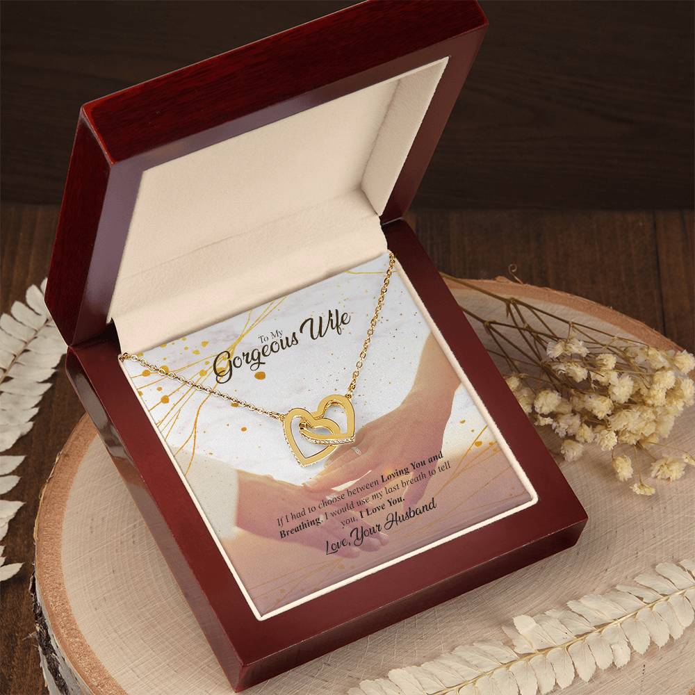 My Georgeous Wife - Interlocking Hearts Necklace