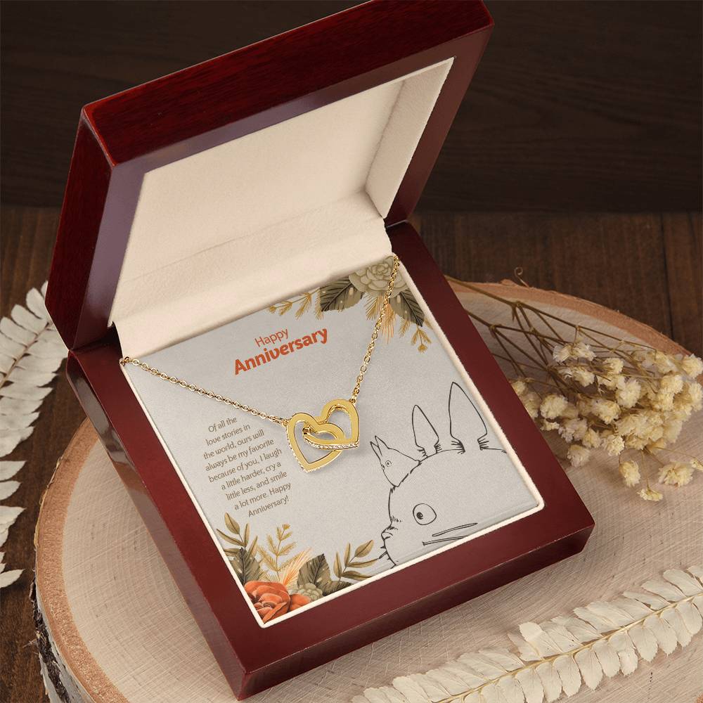 Totoro Anniversary Edition My Favorite Story Of Us - Interlocking Hearts Necklace