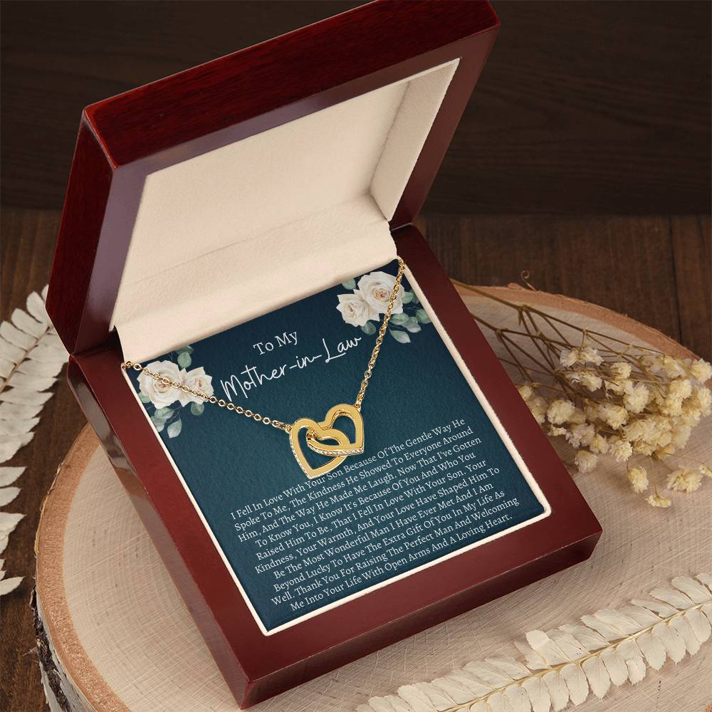 Gift For Mother In Law Interlocking Interlocking Hearts Necklace