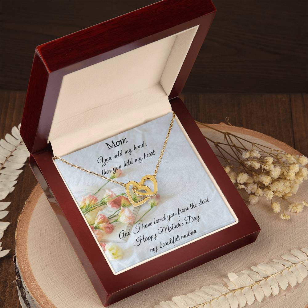 Gift For Mom On Mother’S Day - Interlocking Heart Necklace Interlocking Hearts Necklace
